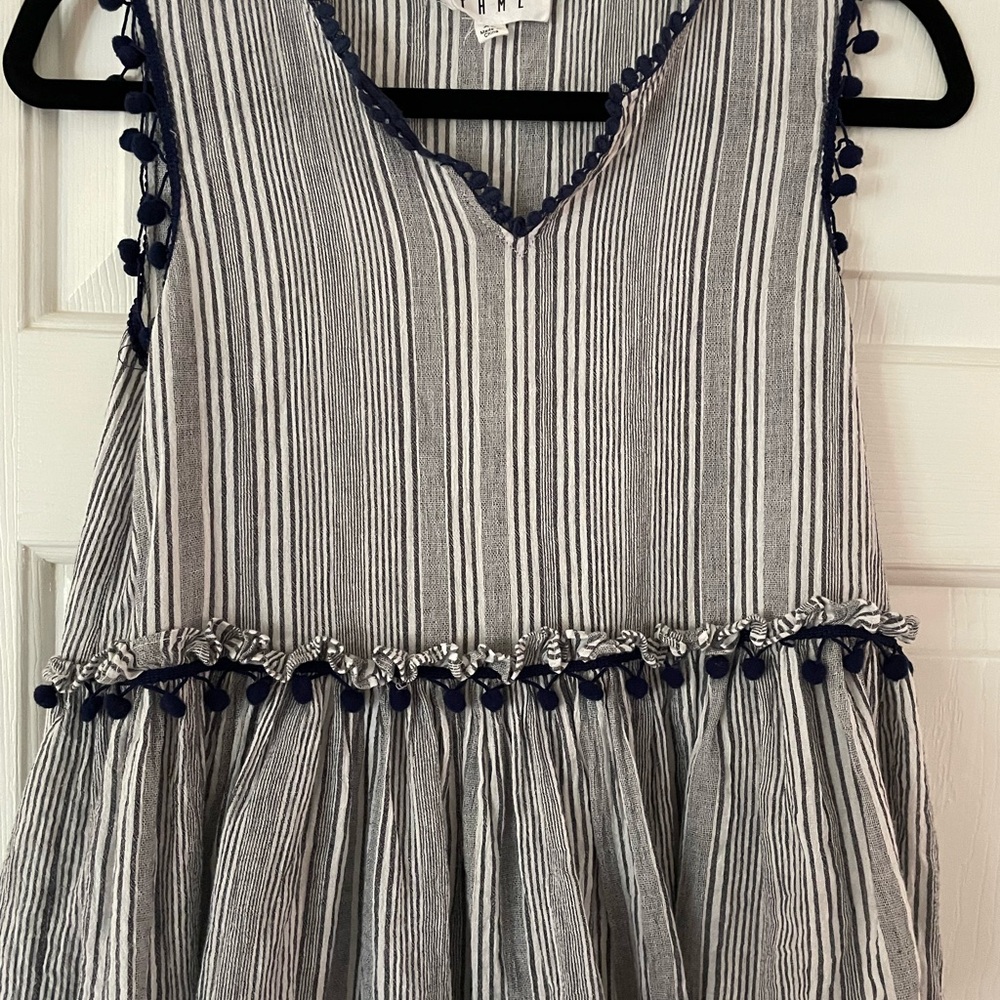 THML navy and white tank